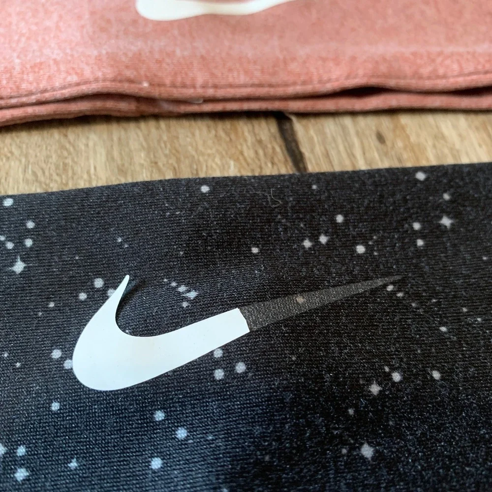 Nike spandex headband set in pink and black - one size - womens